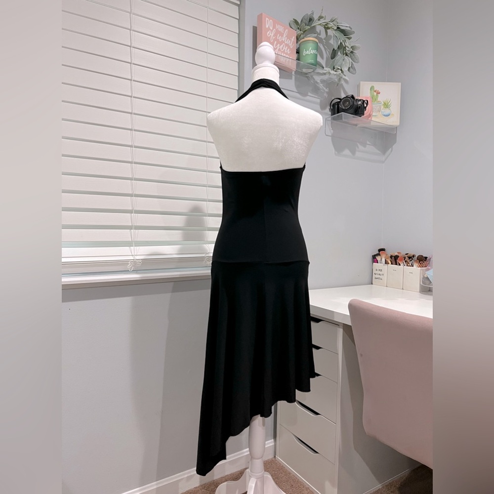 Vintage Heart Throb Asymmetrical Black Dress - Picture 5 of 8